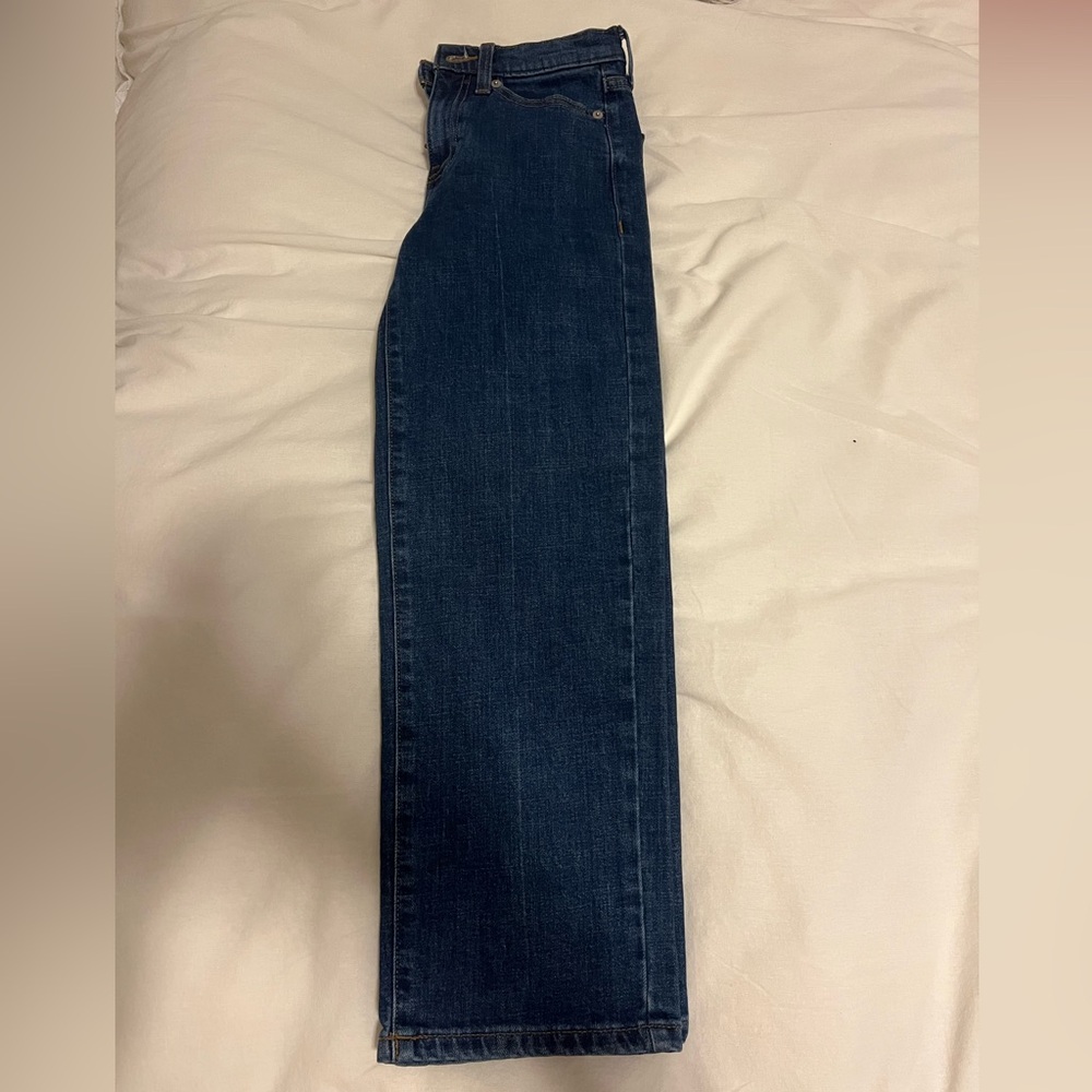 Banana Republic Women's Straight Jeans - Medium Blue Denim
